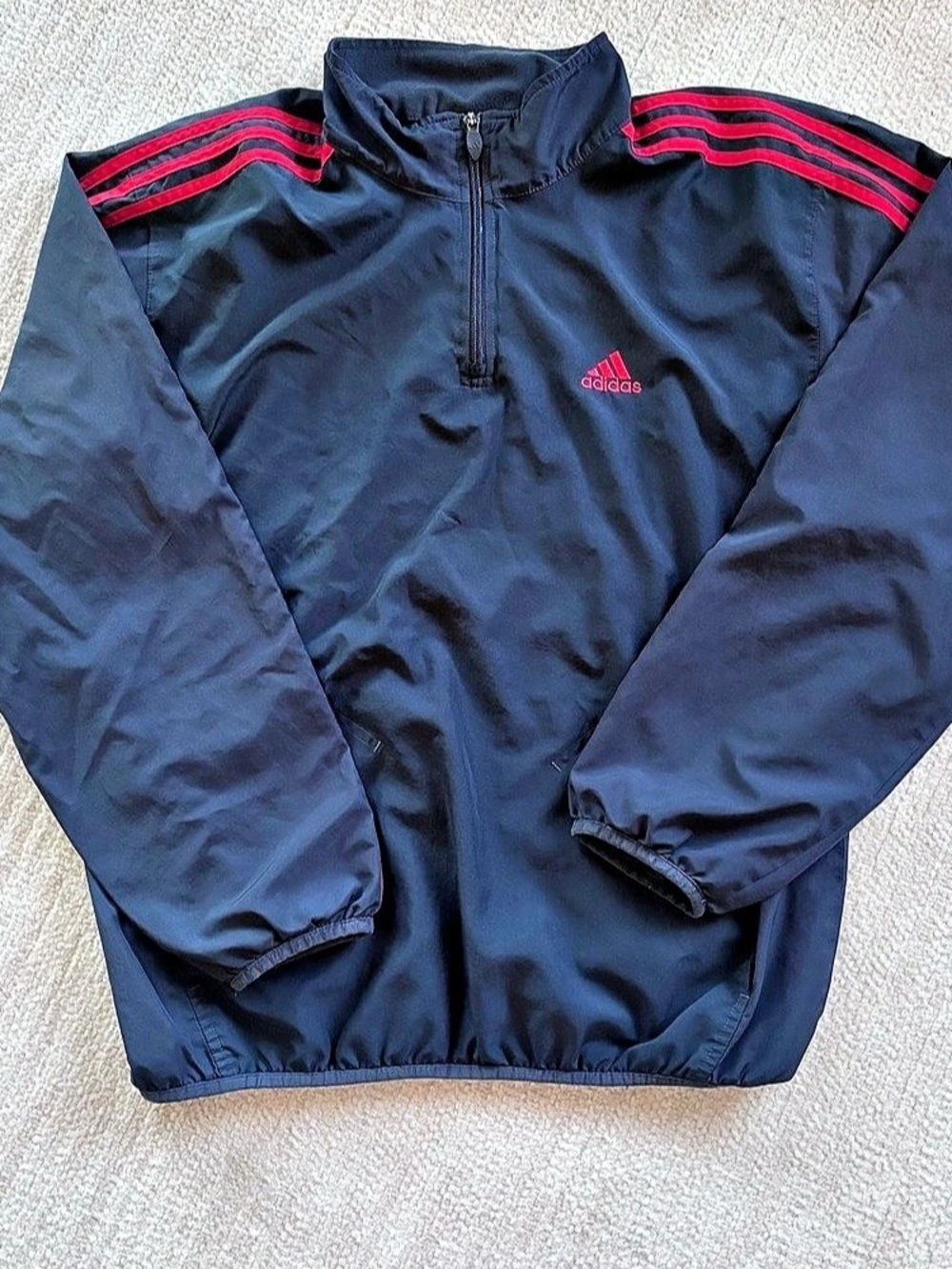adidas Men's Black & Red Track Jacket